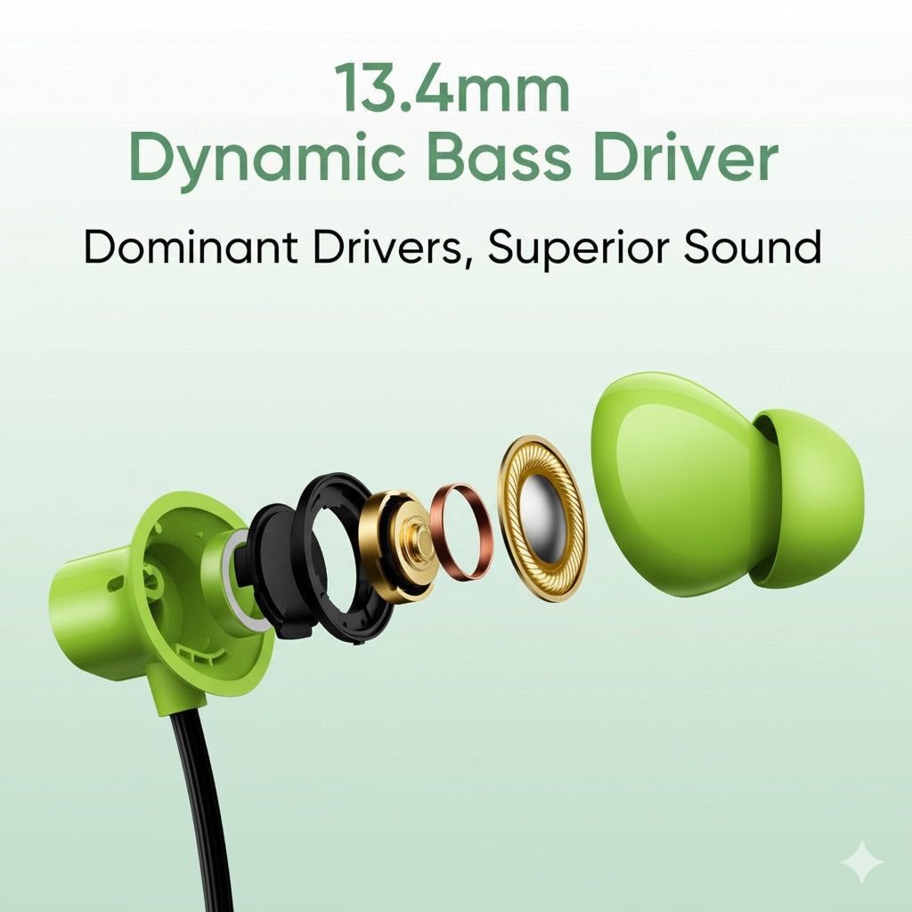 Transparent Bluetooth Neckband  | 72H Battery Life |HD Voice | Deep Bass