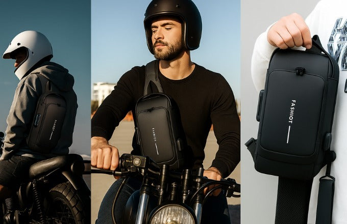 Waterproof Anti-Theft Sling & Backpack– USB Charging