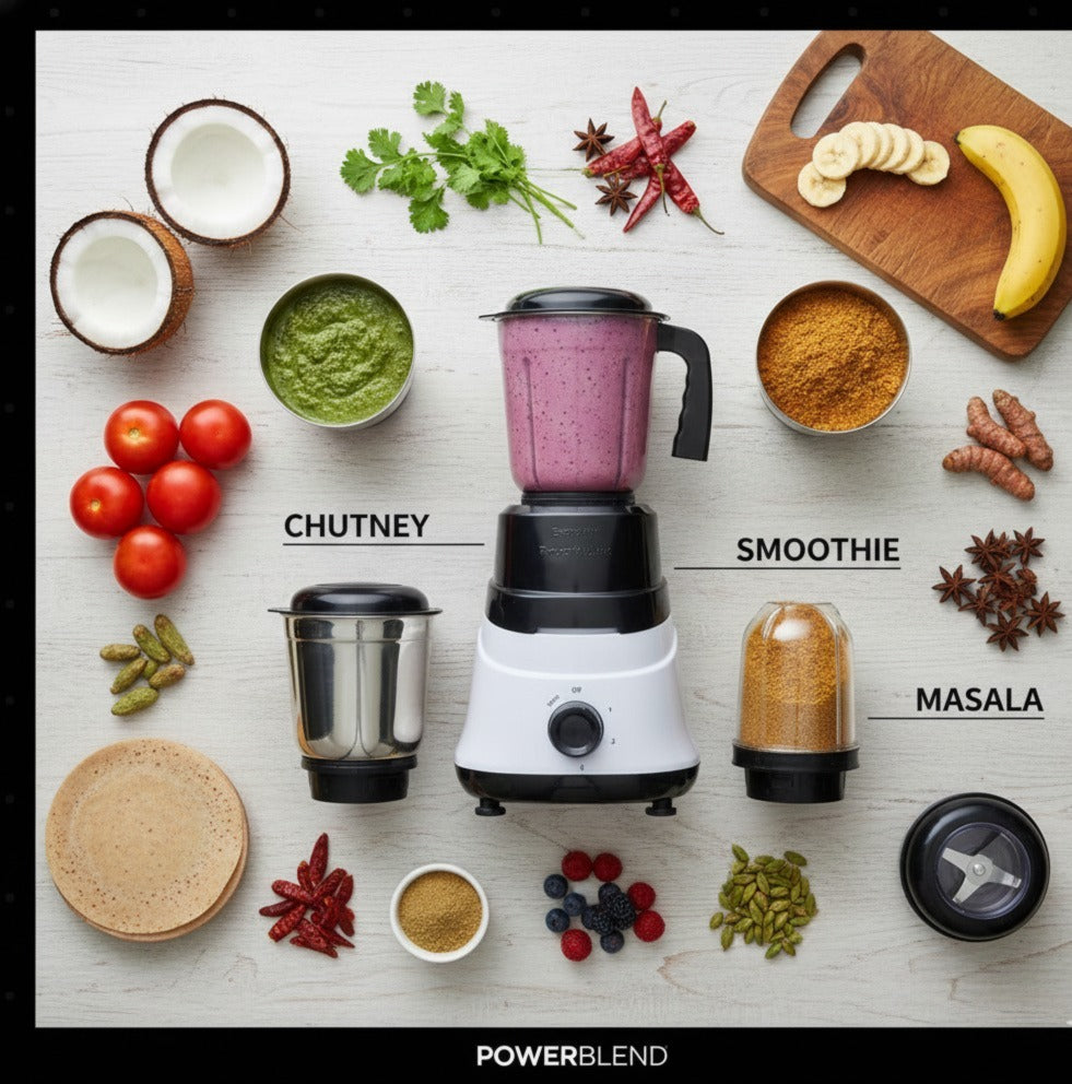 Hybrid Powered Nutrimix With Mixer Grinder Jars