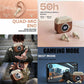 CTRL8 Retro Camera Design Portable TWS Wireless Earbuds featuring quad-mic ENC, 50-hour battery life, and gaming mode with low latency