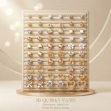 Desert Luxe Collection – 30 Quirky Pairs Stud & Hoop Earring Set