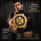 Quad Luxe Skeleton Golden Watch