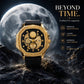 Quad Luxe Skeleton Golden Watch